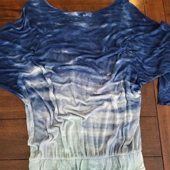 YF&B NWT Blue Tiger Stripe ombre tie dye romper - Picture 6 of 14